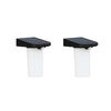 2 Unidades Aplique Solar Vertical Sin Base Contra Pro Outdoor