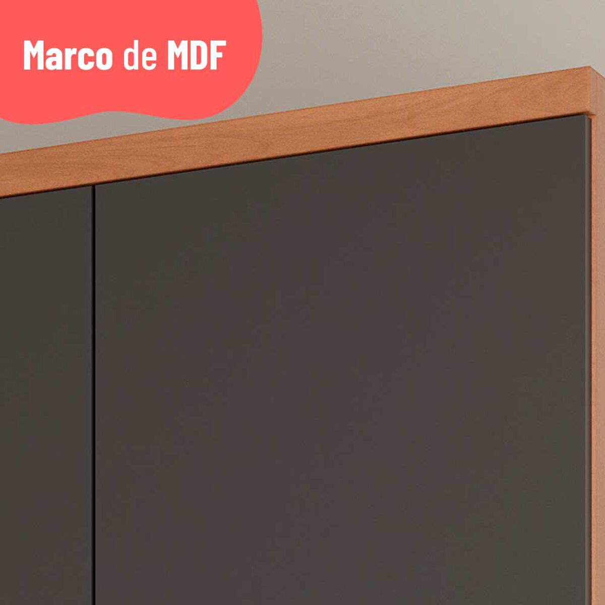 Modulo Aéreo Roca Macadamia 1 Puertas Grafito