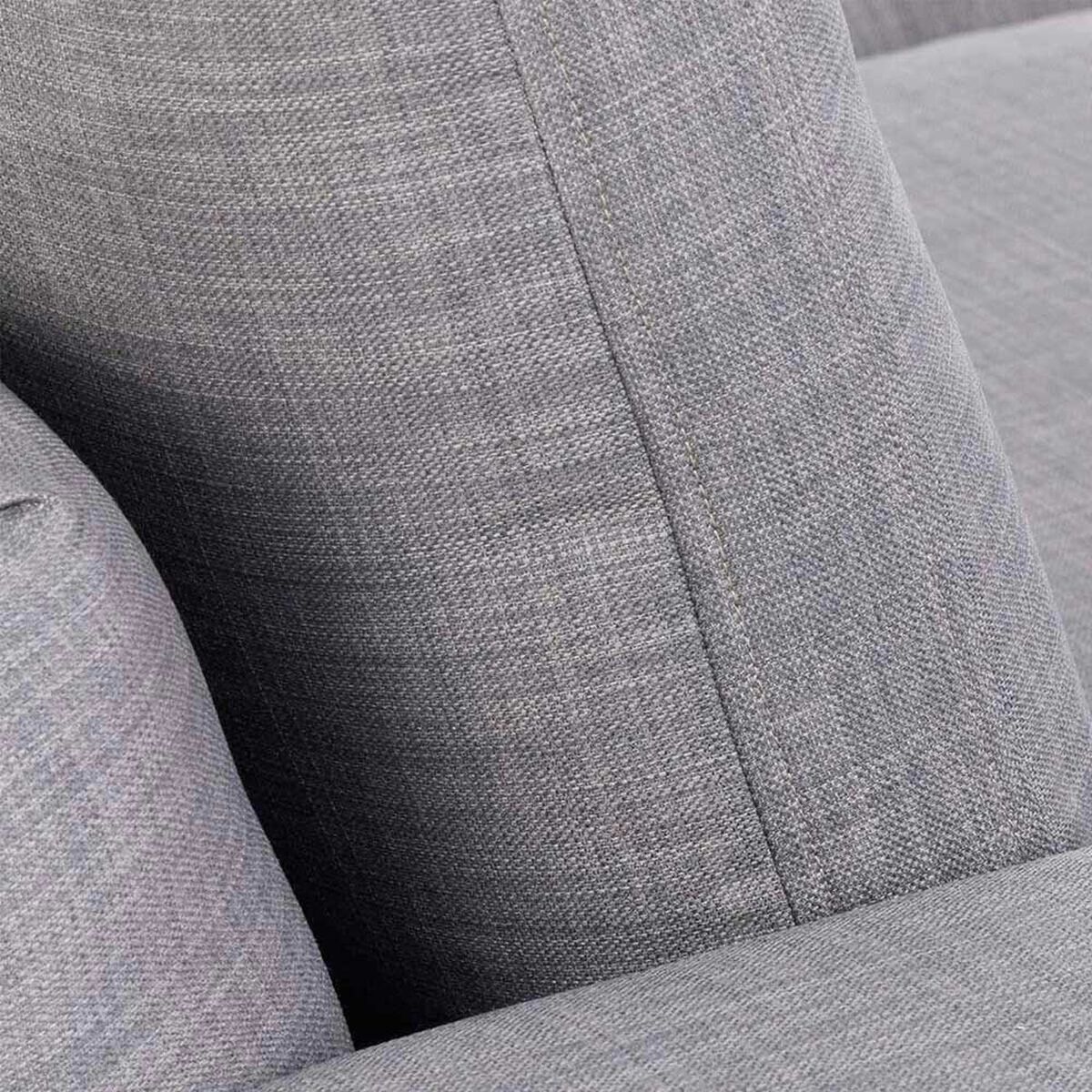 Sof&aacute; Seccional Derecho CIC Praga 5 Cuerpos Gris Claro