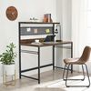 Escritorio Alto Fm Furniture Metalwood Colection Marrón Rústico