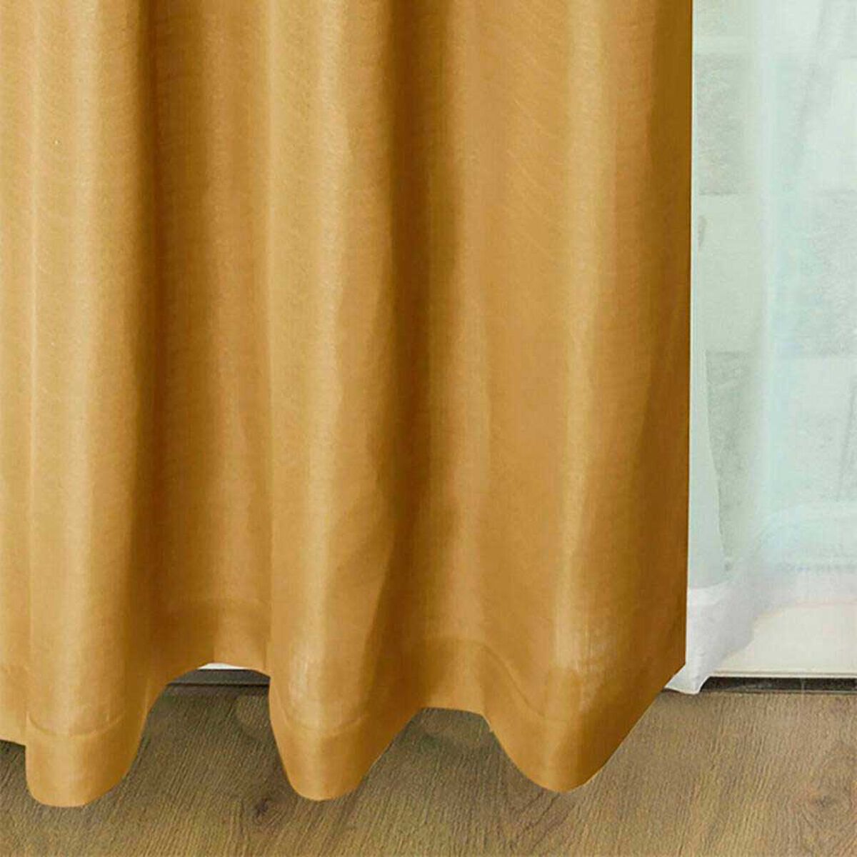 Combo Cortinas Doral Tabatha 220 x 140 cm Mostaza