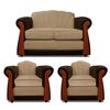 Juego de Living Elegant Detail Marsella Sof&aacute; 2 Cuerpos + Dos Sillones 1 Cuerpo Beige