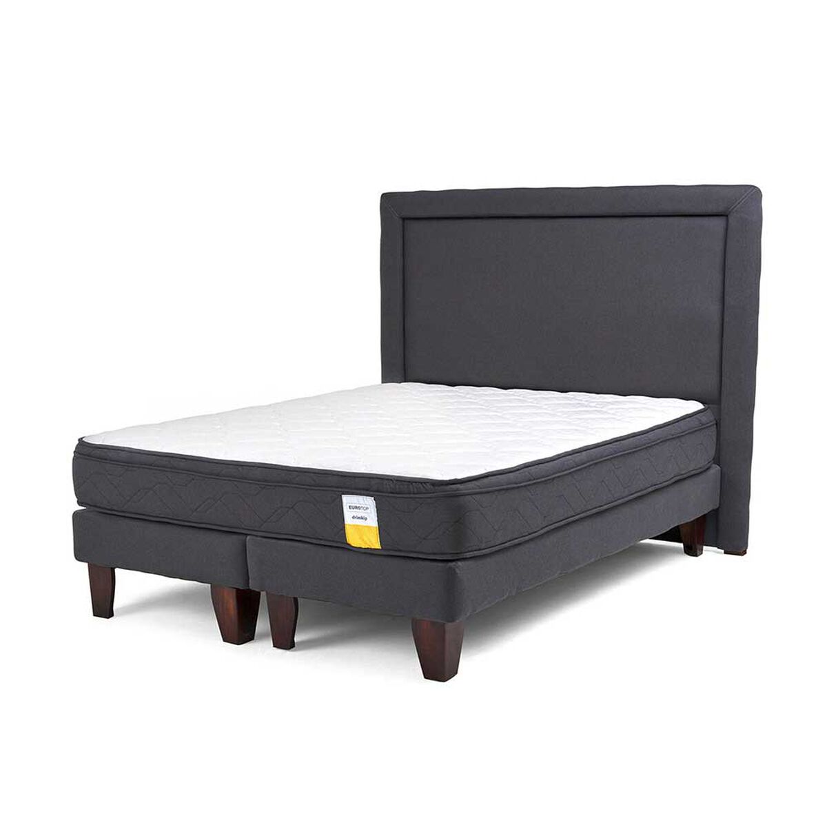 Cama Europea Drimkip Base Dividida Full Eurotop + Respaldo