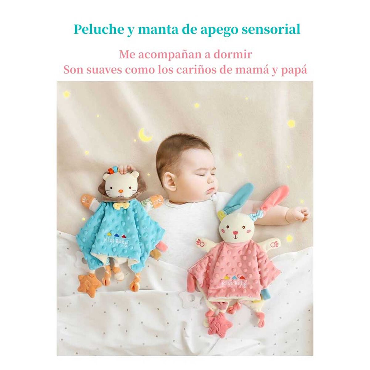 Peluche de apego Sensorial Elefante LuBabycas