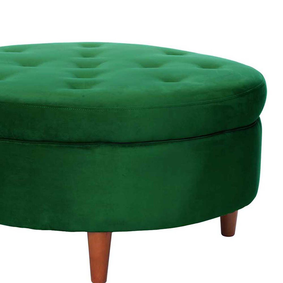 Pouf Latam Home Paris Tela Velvet Verde