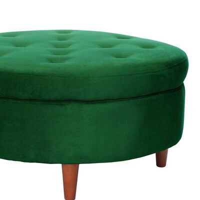 Imagen 2 del producto Pouf Latam Home Paris Tela Velvet Verde