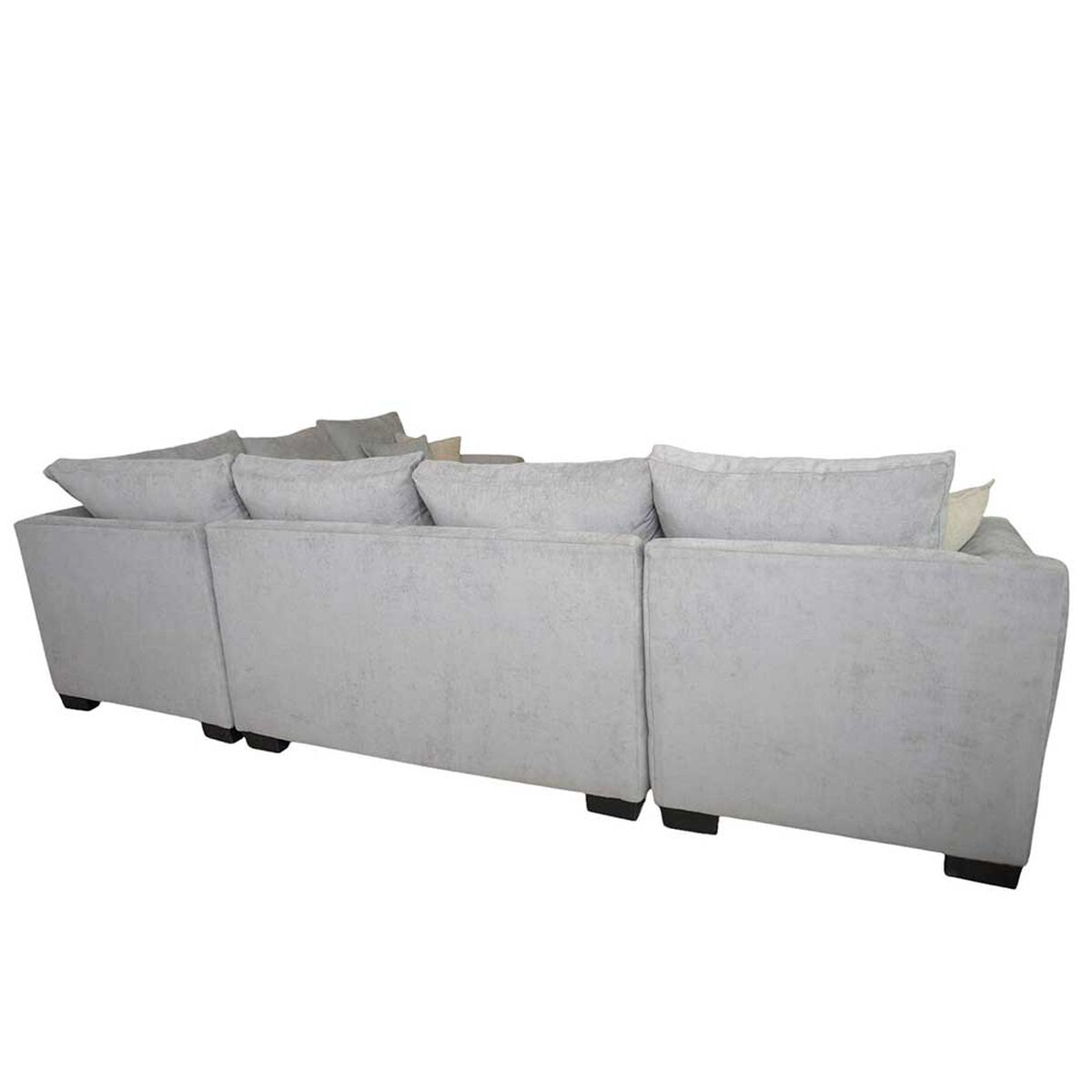 Seccional Izquierdo Muebles MPR Bruselas 7 Cuerpos Gris