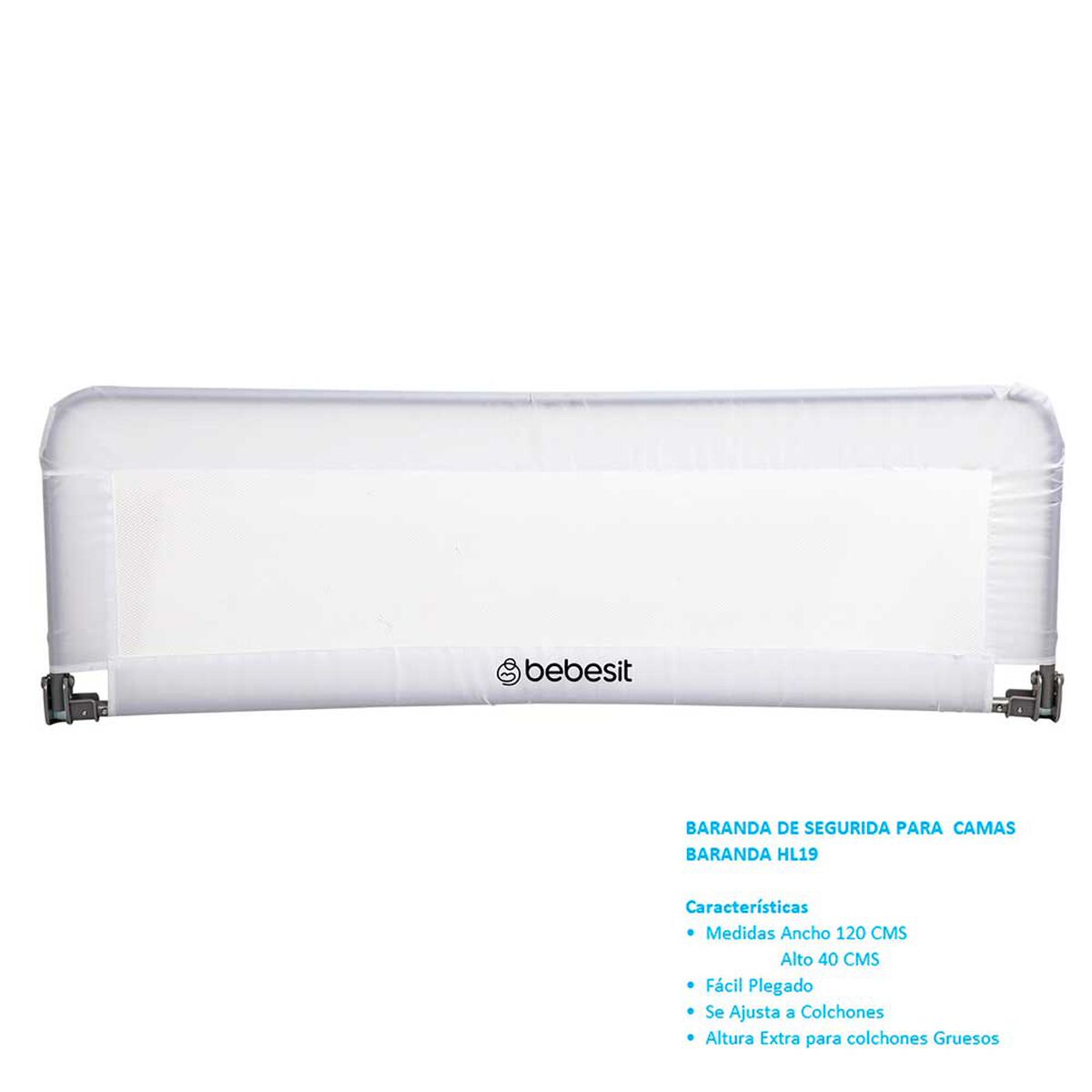 Baranda De Cama Blanco Bebesit