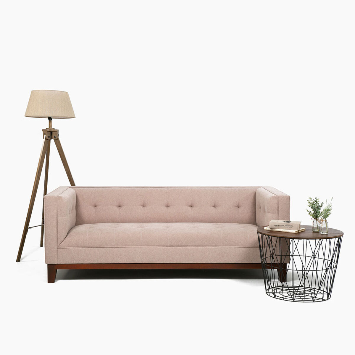 Sofá Spazzio Munich 3 Cuerpos Beige