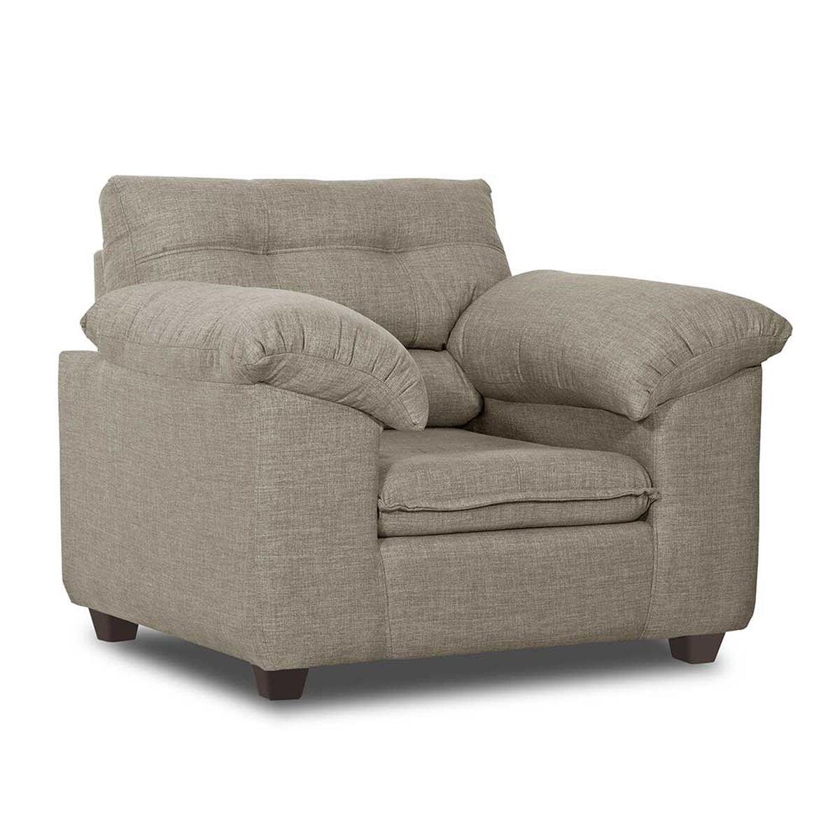 Juego de Living Innovamuebles Liverpool Córdoba Sofá 2 Cuerpos + Dos Butacas 1 Cuerpo Beige