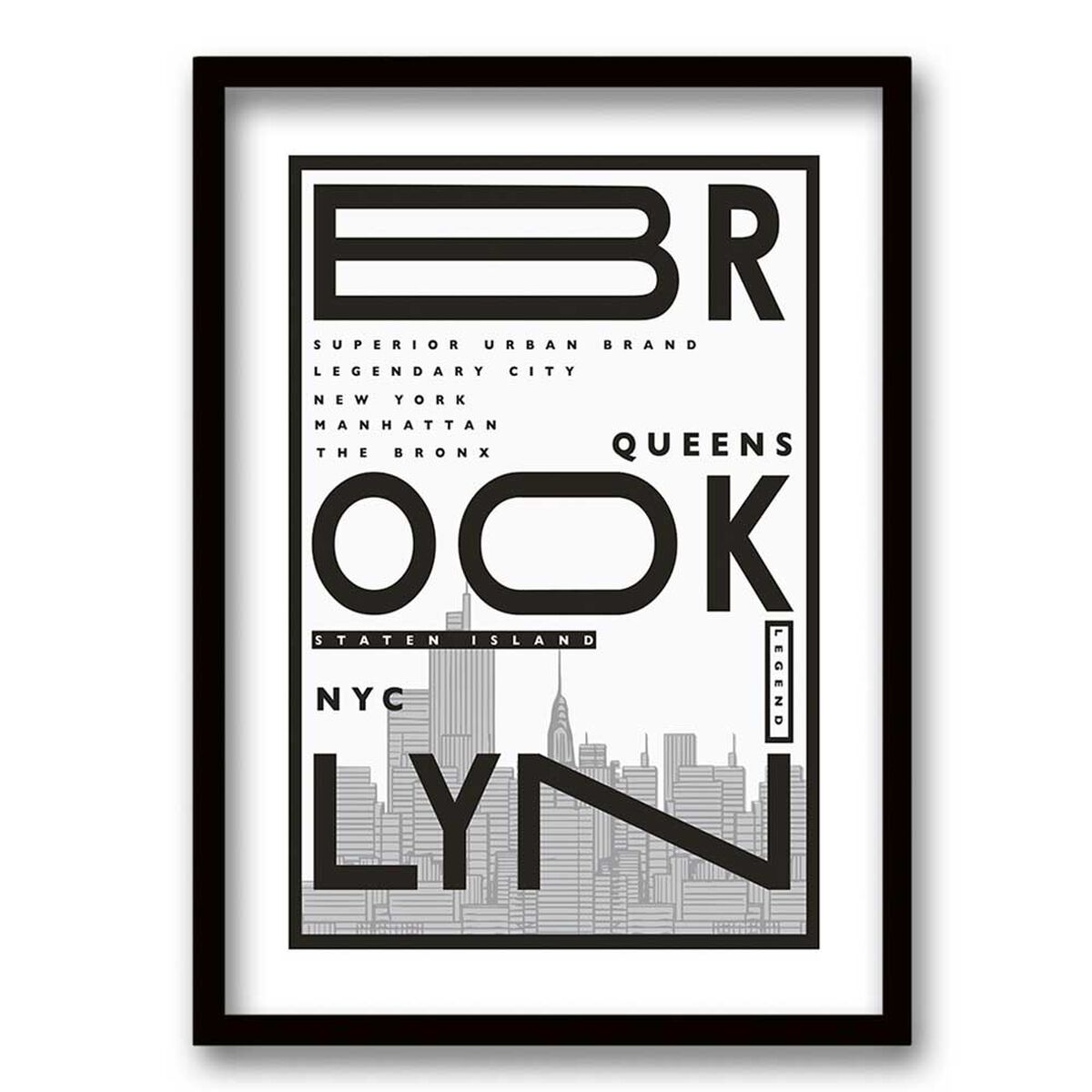 Cuadro Decorativo Retela Brooklyn 50 x 35 cm