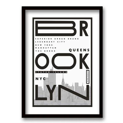 Imagen 1 del producto Cuadro Decorativo Retela Brooklyn 50 x 35 cm