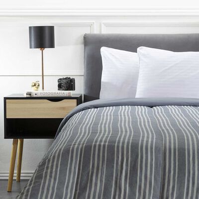 Imagen 1 del producto Plumón Soft Touch Estampado Zibel 1,5 Plazas Azul