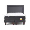 Cama Europea Drimkip Base Dividida Full Eurotop + Topper + Respaldo