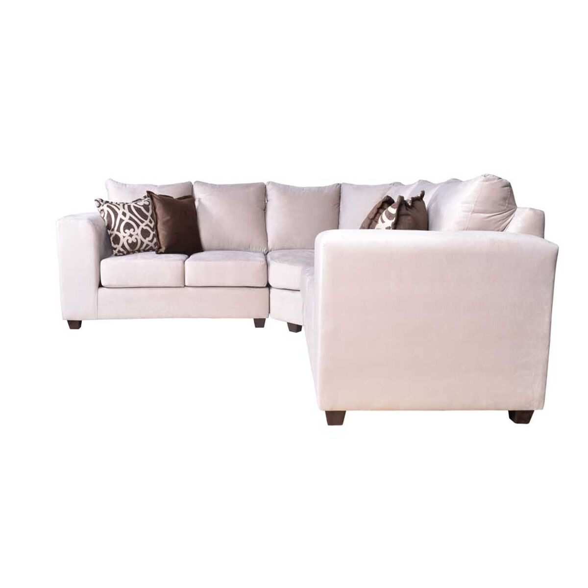 Sof&aacute; Seccional Jerk Home Kenia 5 Cuerpos Beige