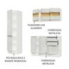 Mueble de Cocina Vekkahome Premium Smart 2 Cajones 8 Puertas Blanco