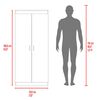 Despensa TuHome Varese 2 Puertas Blanco Fresno Europeo