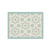 Alfombra Davanti Flor Hindu Turquesa 50 x70 Flor Hindu Turquesa