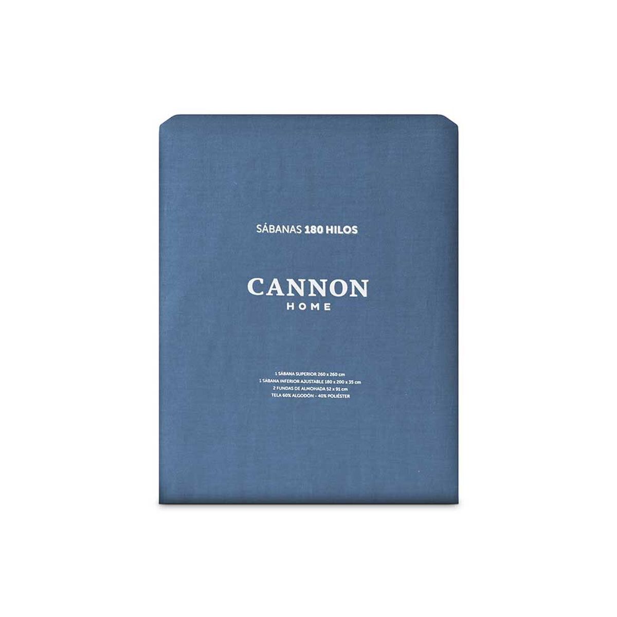 Juego de Sábanas Cannon 180 Hilos King Liso Navy