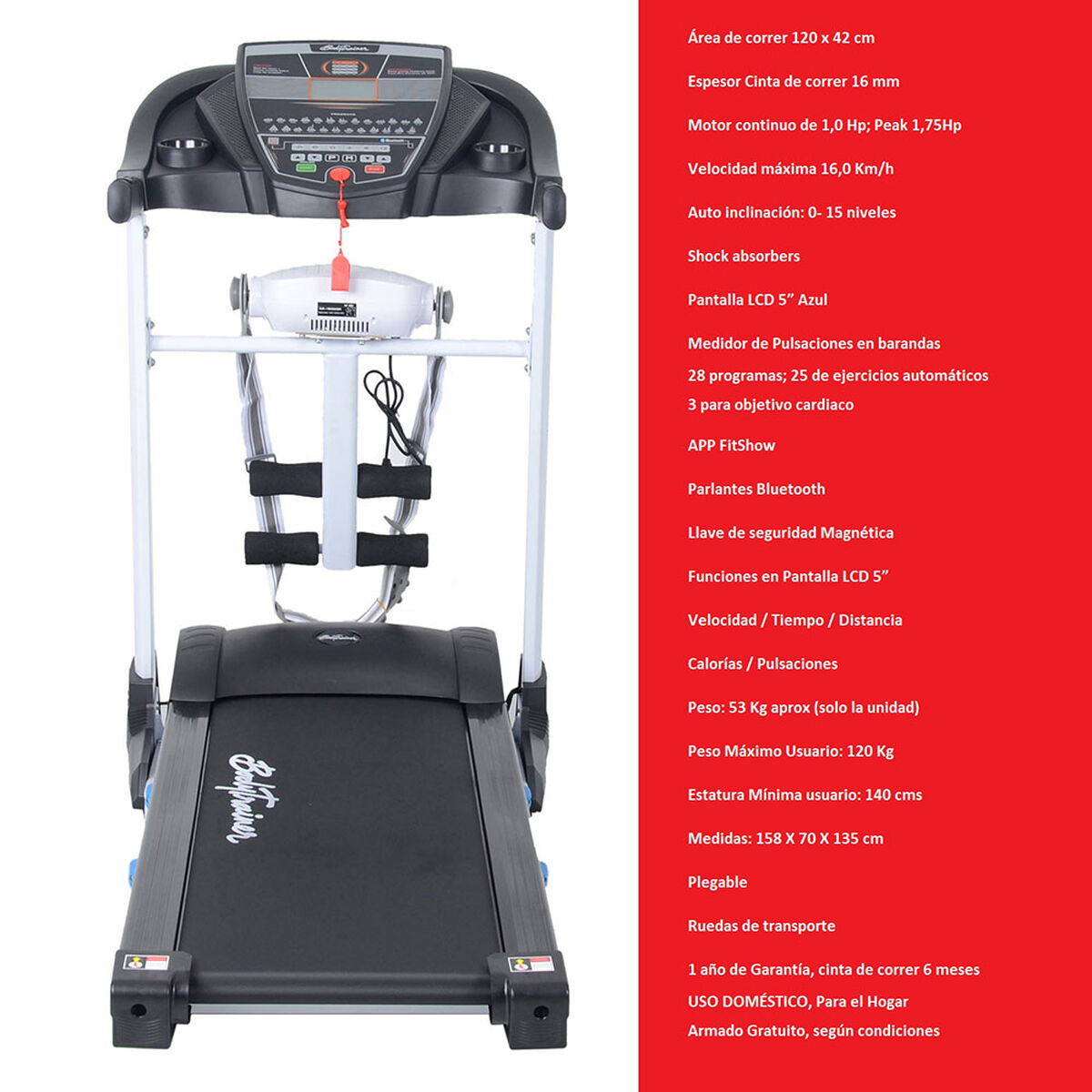 Trotadora BodyTrainer Runner Dyn 525