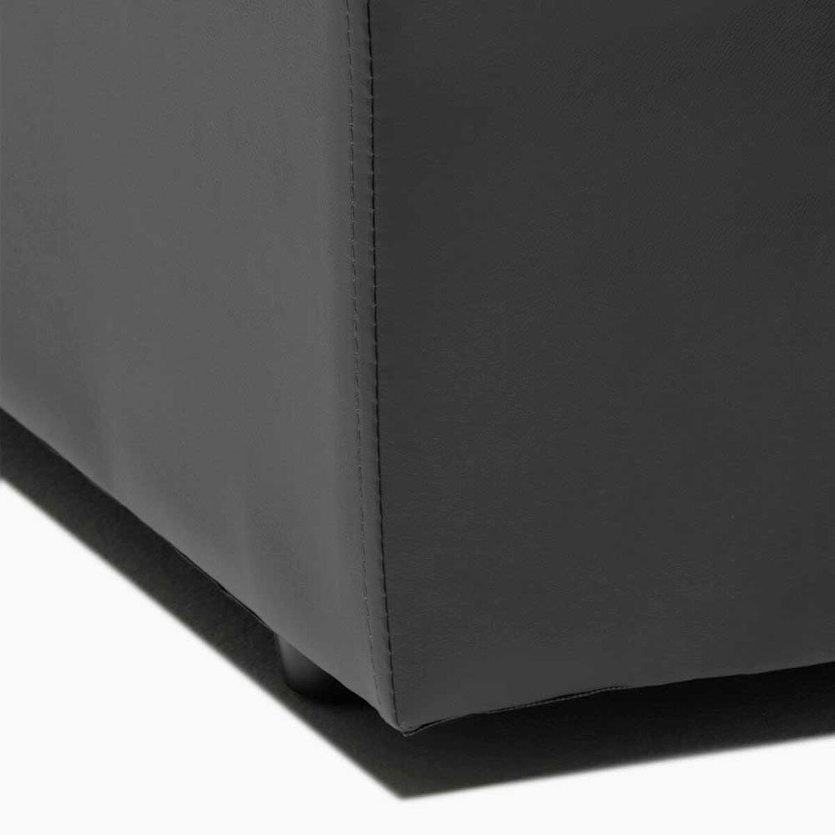 Juego de Living Cabsur Milan Sofá 3 Cuerpos + Sofá 2 Cuerpos PU Negro