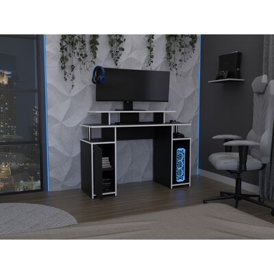 Imagen 1 del producto Escritorio Gamer TuHome Keria Wengue Y Blanco