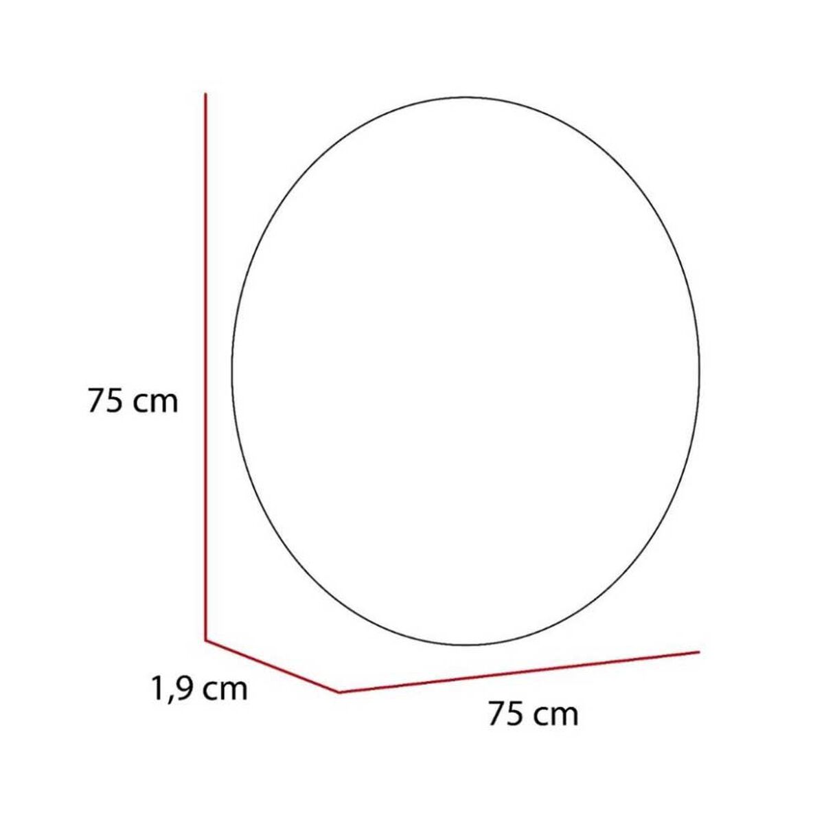 Espejo de Vidrio TuHome Capri 75 x 75 cm