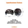 Casco Bicicleta LuBabycas Red Adulto M Rojo