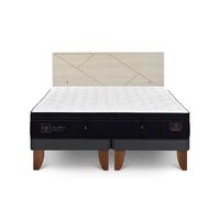 Cama Europea CIC Base Dividida 2 Plazas Súper Premium + Respaldo Villarrica Alpino