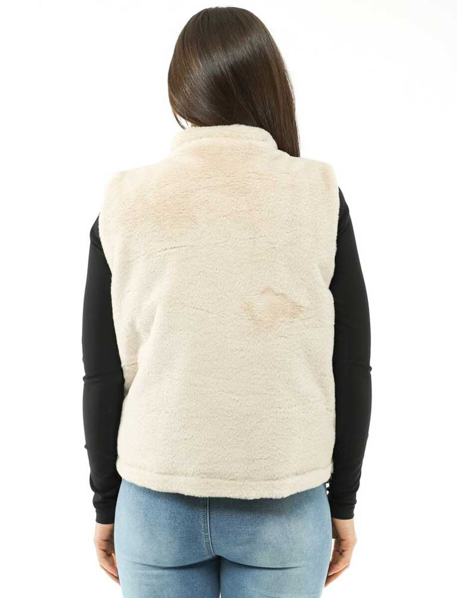 Chaqueta Peluda Sin Mangas Mujer Fiorucci