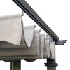 Gazebo Tela Aluminio Retractil Spazzio Roma 3,4 x 3,4 mts