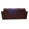 Juego de Living Kea Nize Sofá 3 Cuerpos + Dos Pouf 1 Cuerpo Cañamazo Café