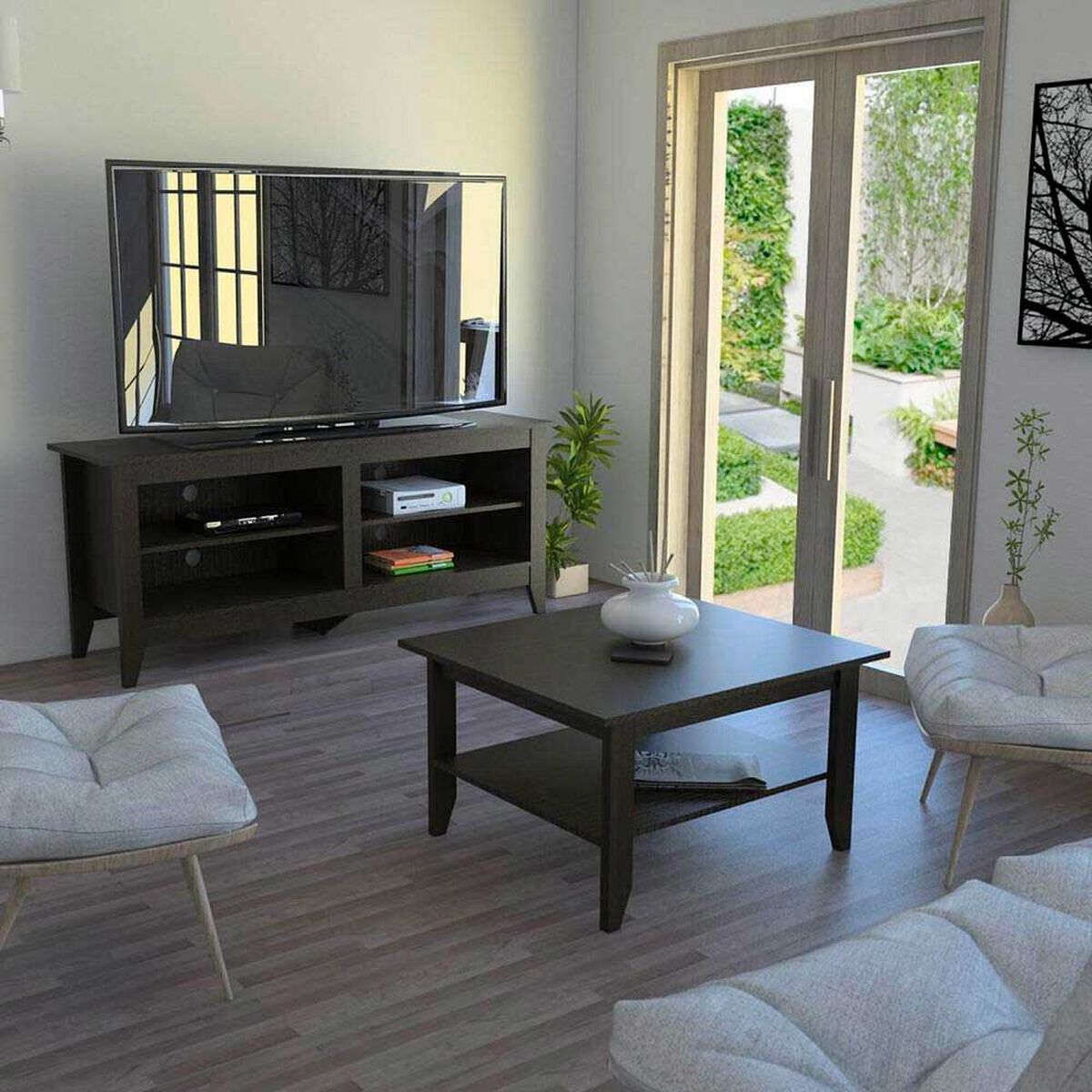 Rack TV TuHome Essential + Mesa de Centro TuHome Essential