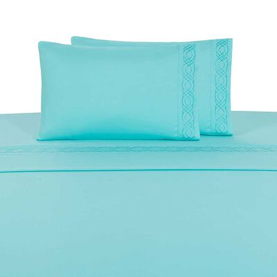 Imagen 1 del producto Juego de Sábanas Illusions King Bordada Waterspout Celeste