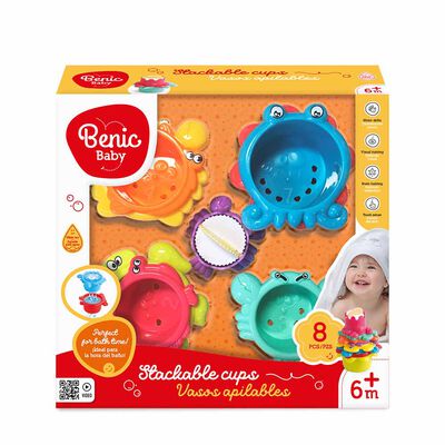 BENIC BABY Vasos Apilables 8 Pzs Benic Baby
