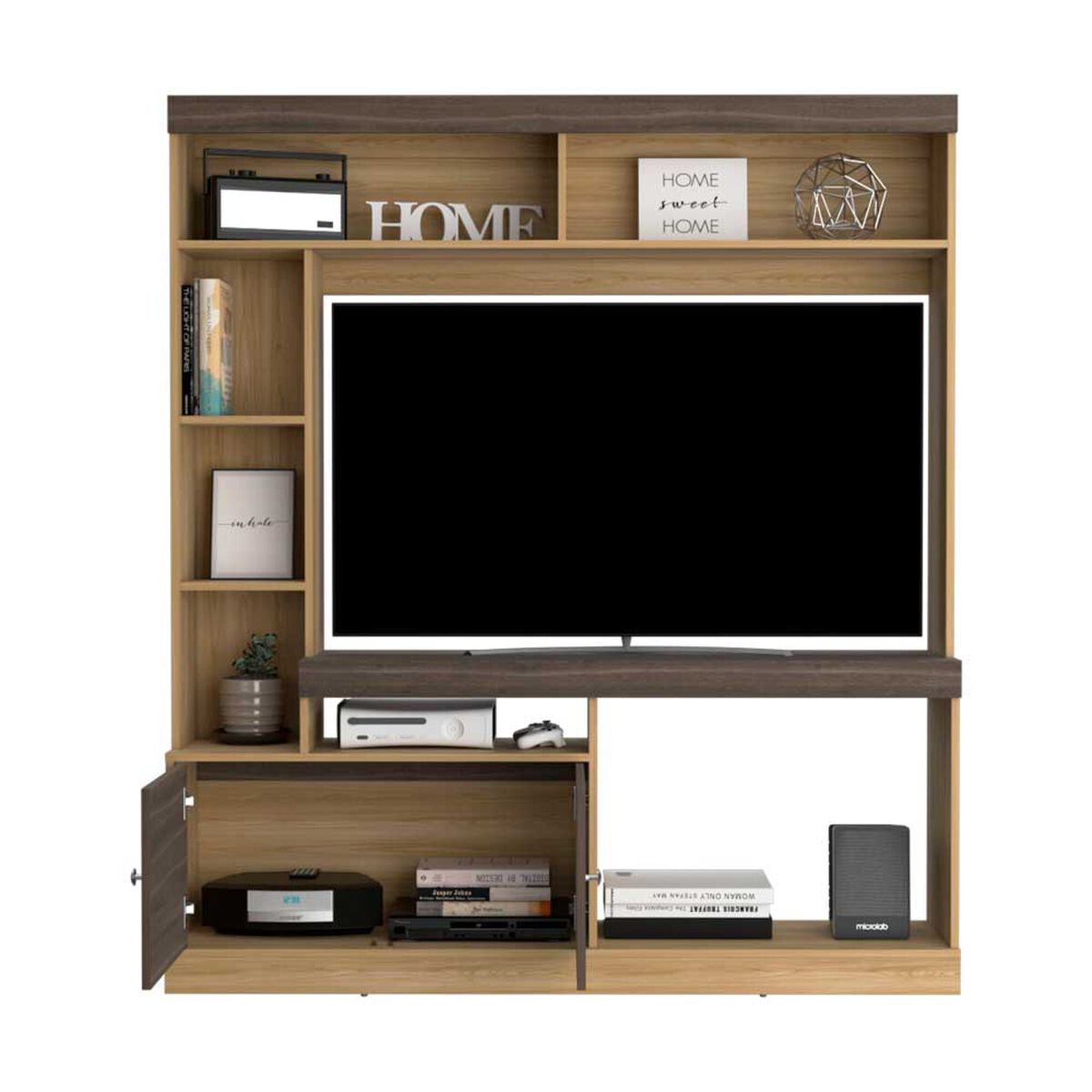 Estante TV TuHome Dante Hasta 65" Bardolino Y Wengue