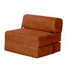 Sof&aacute; Cama Latam Home Cuero Kentucky Siena 1 Cuerpo Tabaco