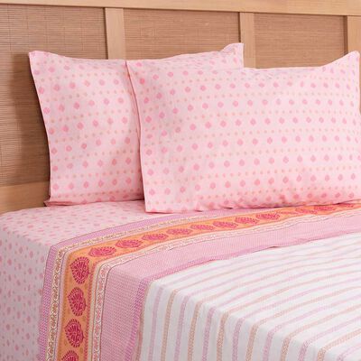 Juego de Sábanas Estampado Mashini 144 Hilos King Caico