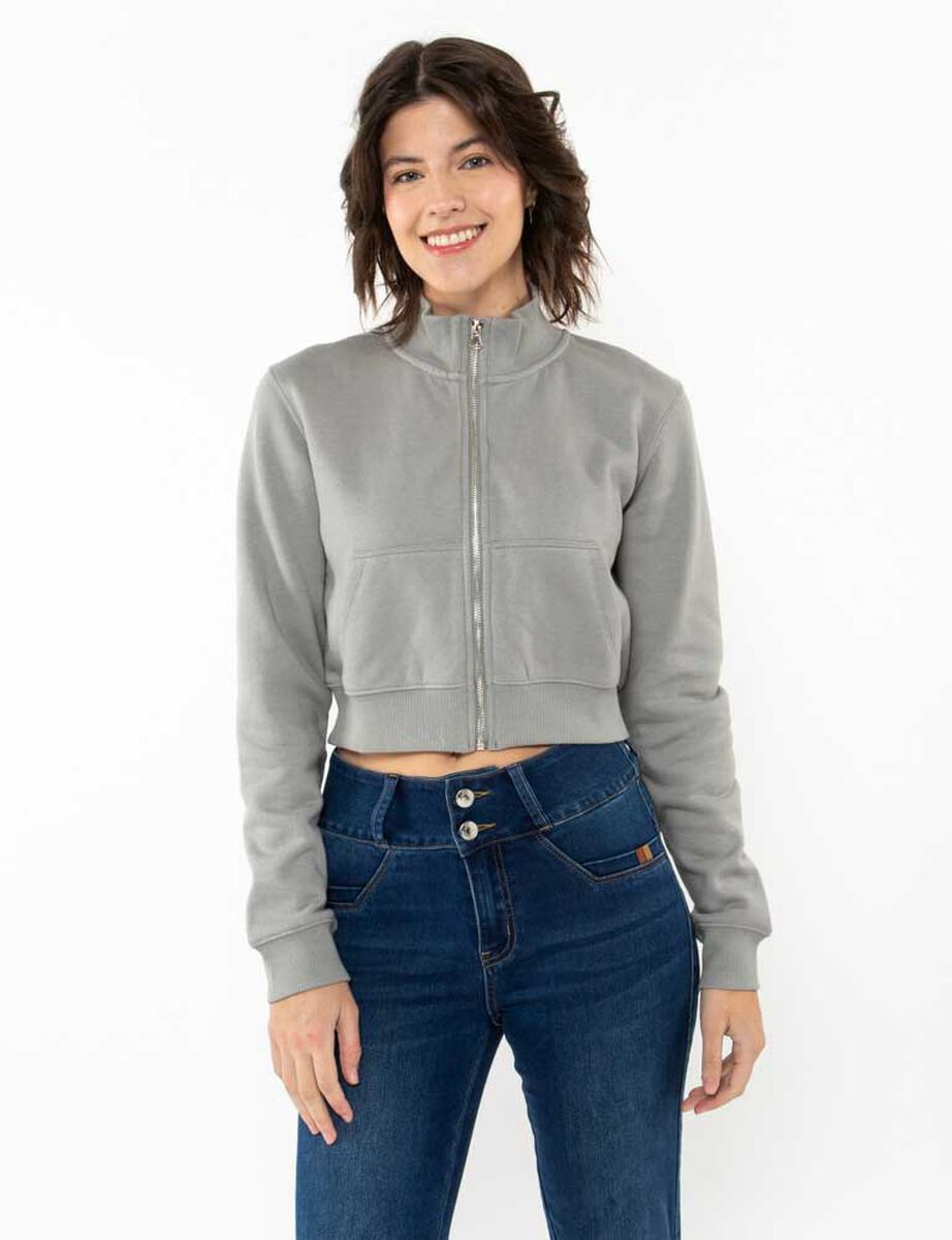 Polerón Crop Mujer Icono