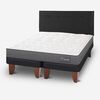 Cama Europea CIC 2 Plazas Anatomic Base Dividida + Respaldo Black
