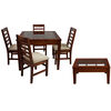 Set Comedor 4 Sillas + Mesa de Centro