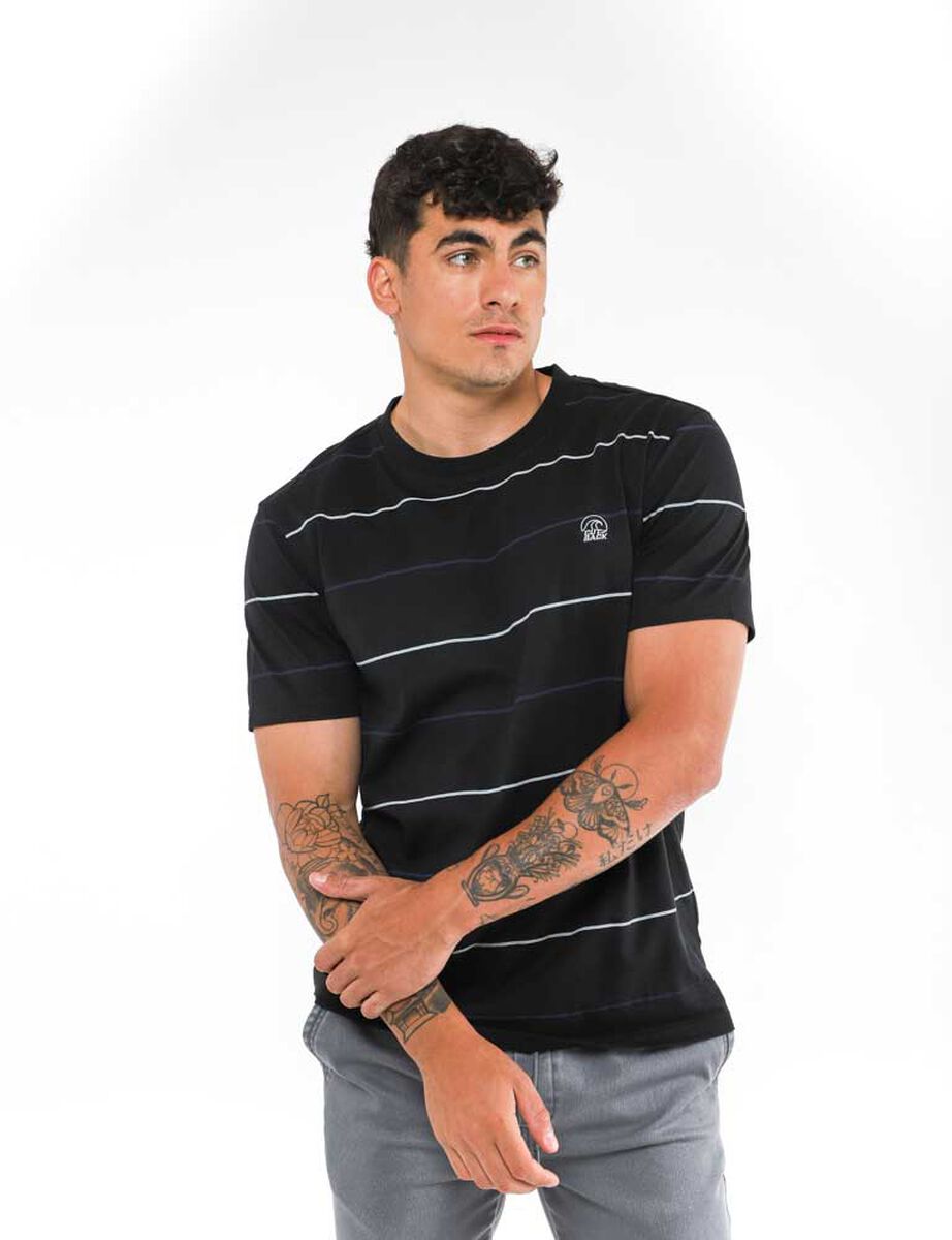 Polera Rayas Manga Corta Hombre Cutback