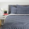 Plumón Estampado Sherpa Casanova 2 Plazas Azul