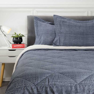 Imagen 1 del producto Plumón Estampado Sherpa Casanova 1.5.Plazas Azul, Rosa