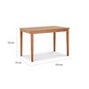 Juego de Comedor CIC Texas 4 Sillas Walnut