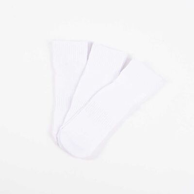 Imagen 1 del producto Pack 3 Calcetines Mujer Icono Blanco