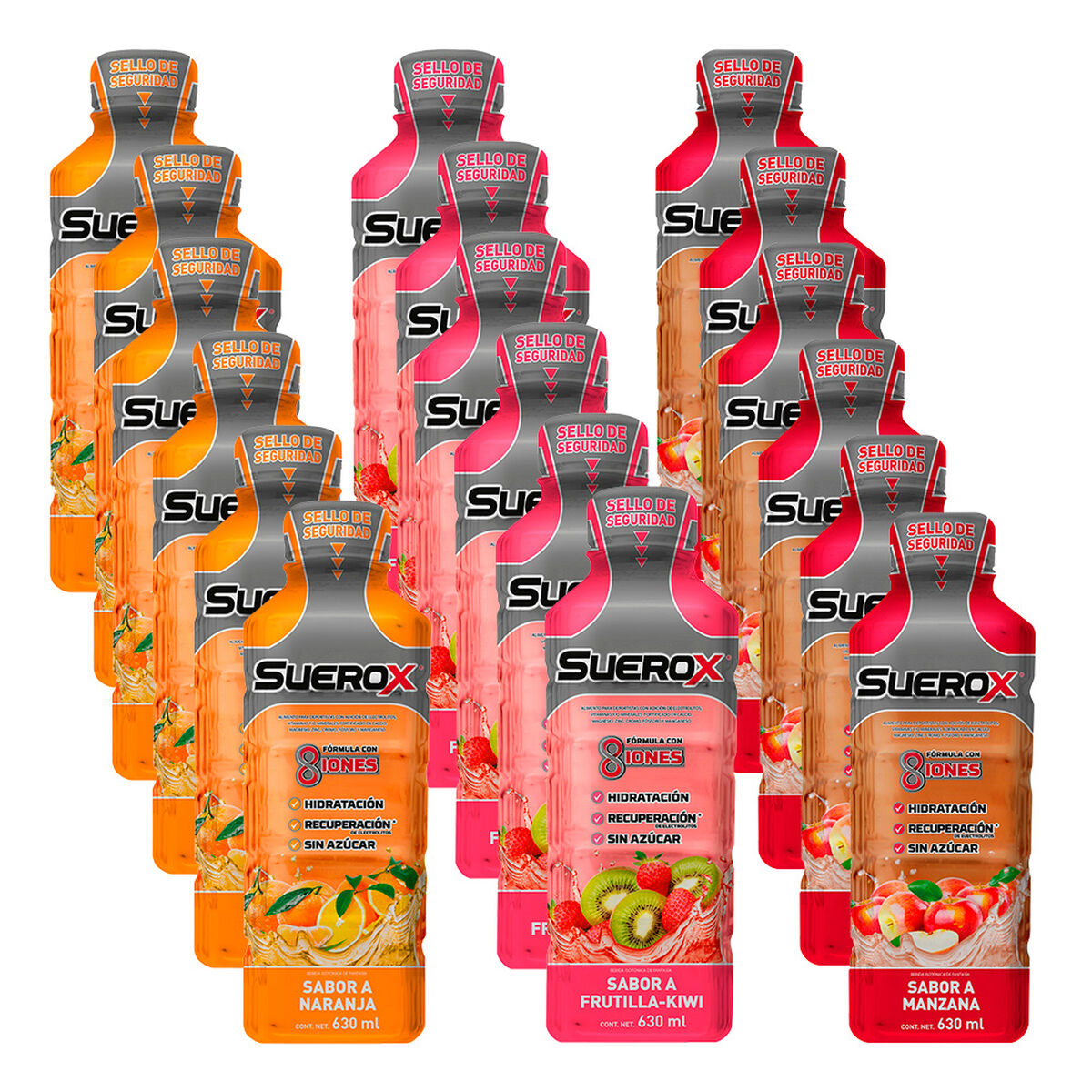 Pack Suerox Bebidas Hidratantes 18 Unidades 600 ml c/u