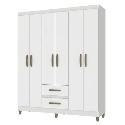 Imagen 2 del producto Clóset Vekkahome Coimbra 6 Puertas 2 Cajones Blanco