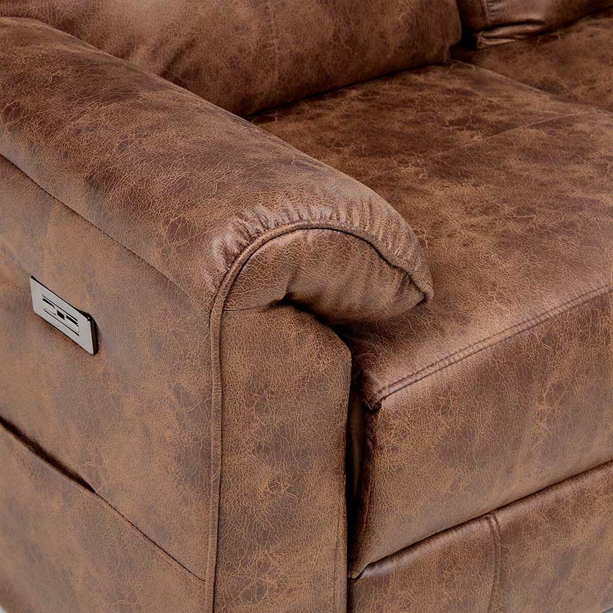 Sof&aacute; Reclinable Rosen Tolosa 2 Cuerpos Camel