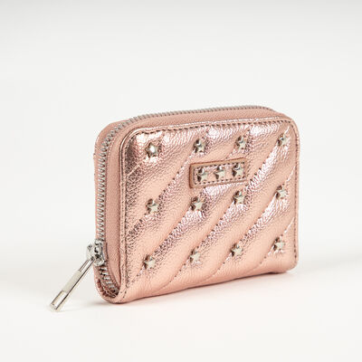 Billetera Rosa Metal Icono